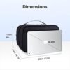 BAGSMART Toiletry Bag for Men, Hanging Travel Toiletry Organizer Large Dopp Kit for Men, Water Resistant Travel Bag Shaving Bag for Toiletries Accessories, Door Room Essentials, Black - Image 6