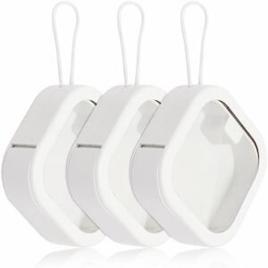 3 Pcs Portable Hair Tie Organizer, Travel Qtip Holder Hair Accessories Organizer Hair Tie Holder Storage Boxes Hanging Small Items Containers Cotton Swab Dispenser Gifts for Girls Women Mom