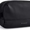 BAGSMART Travel Toiletry Bag for Men, Dopp Kit Water Resistant Shaving Bag for Toiletries Accessories, Black-Medium