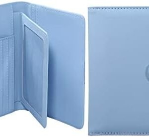 Passport Holder Passport Wallets, Upgraded Passport Holder Card Slots, RFID Waterproof Travel Wallets for Men/Women/Family and Business (Blue)