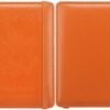 Passport and Vaccine Card Holder Combo, PU Leather with CDC Slot, Cover RFID Blocking, Credit Slots, Pen Wallet (Orange) - Image 5