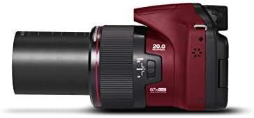Minolta Pro Shot 20 Mega Pixel HD Digital Camera with 67x Optical Zoom, Full 1080p HD Video & 16GB SD Card (Red) - Image 4