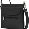 Travelon Anti-Theft Classic Mini Shoulder Bag, Black, One Size, 8.5 x 8.5 x 2 - Image 3