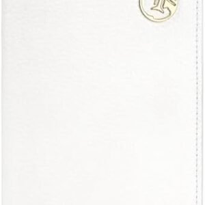 Passport Holder Cover, PU Leather Travel Wallet Case Organizer for Passport, Business Cards, Credit Cards, Boarding Passes (White Wallet)