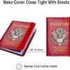 Passport Holder Cover Wallet Case Passport Cards Protector Leather Card Case Travel Accessories RFID Blocking Document Organizer (Big Red) - Image 4