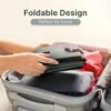 Portable Litter Box with Lid, Leak-Proof Collapsible Cat Litter Box Great for Travel Hotel Stays and Road Trip 18x14x5.5 Inches (Olive Gray Box+Liner, Large) - Image 4