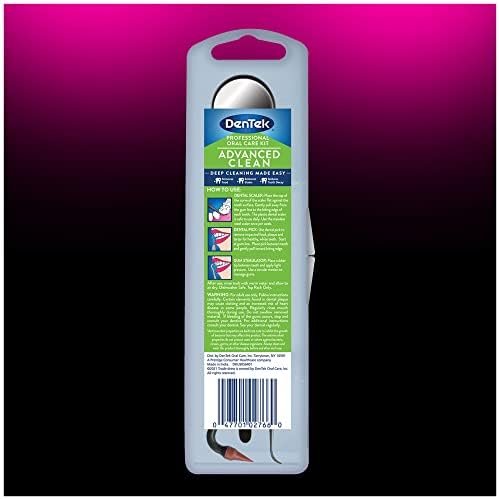 DenTek Professional Oral Care Kit, Advanced Clean- Portable, Multiple Tips, Dental Pick, Scaler, Stimulator, and Dental Mirror, White - Image 7