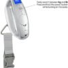 Smart Weigh Digital Portable Luggage Scale, 50kg /110lbs Capacity, with EZ Grip Handle, Travel Hanging Scale w/Strap, Bag Weight Gadget w/Tare Function for Suitcases, Batteries Included, Silver - Image 2