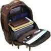 LANNSYNE Men's Vintage Full Grain Leather 15.6 Inch Laptop Backpack Camping Travel 24L Rucksack - Image 5
