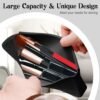 Silicone Makeup Brush Holder, Soft Travel Brush Holder, Travel Makeup Brush Holder, Makeup Brush Pouch, Waterproof Makeup Brush Case Brush Bag Easy To Clean for Women Girls - Image 4