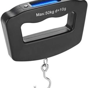50kg/10g Portable Luggage Scale Digital Precise Mini Fish Hook Hanging Scale Electronic Weight Scale for Travel Household Outdoor Weighing