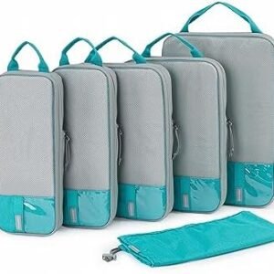 BAGSMART 6 Set/4 Set/2 Set Compression Packing Cubes for Travel, Lightweight Vacation Travel Essentials, Travel Accessories for Suitcase Organizer Bags Set, Durable Luggage Organizer Travel Bags