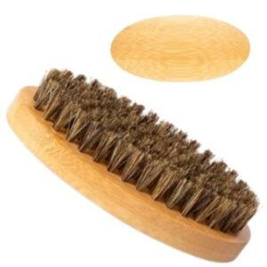 Small Beard Brush for Men | Bamboo, Compact and Lightweight | Travel Beard Brush Soft | Easy to Clean and Maintain | Great for Christmas Gift