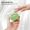 BEZOX Travel Beauty Blender Holder, Easy Use Silicone Makeup Sponge Case, Breathable Face Foundation Blender Puff Container Cover - Grass Green - Image 8