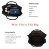 ECOSUSI Duffle Bag Weekender Bag Nylon Overnight Bag Travel Tote Carry On Bag with Trolley Sleeve for Travel, Sports - Image 2