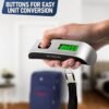 Digital Luggage Weight Scale for Packages - Hanging Scales for Weighing Packages Portable Luggage Scale Digital Travel Essentials 110lb/50kg - Small Suitcase Scale for Travel Accessories for Women - Image 6