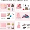 BAGAIL 8 Set Packing Cubes, Lightweight Travel Luggage Organizers with Shoe Bag, Toiletry Bag & Laundry Bag (Blush Pink) - Image 5