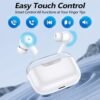 kurdene P3 Wireless Earbuds Bluetooth 5.3 Headphones, Deep Bass Stereo with Microphone Earphones in-Ear, Immersive Premium Sound Ear Buds for iPhone, Android-Clear - Image 5
