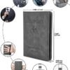 Passport Holder Cover Wallet for Men Women, Travel Essentials Must Haves Waterproof RFID Blocking Card Slots Leather Passport Case Travel Wallet - Image 5