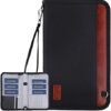 GOAUS Passport Wallet Travel Document Organizer [Extra Large] Zippered Case RFID Blocking, Multiple Passport Holder for Family of 4 to 6