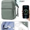 CADOLIM Large Travel Backpack Carry On Flight Approved Mochila De Viaje Carry On Backpack For Women Men Airplanes Backpack For Travel Backpacks Personal Item Travel Bag Army Green - Image 4