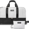 ETRONIK Rolling Duffle Bag with Wheels, 21-inch Flight Approved Travel Duffle Bag with Wet Pocket & Shoe Compartment, Carry On Luggage 22x14x9 Airline Approved, Grey