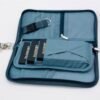 RFID Passport Holder Family wallet - Waterproof Family Passport Holder for 5 | Multiple Passport Holder for family of 6 | 9.5" x 5" | Family Passport Holder for 7, Blue - Image 6