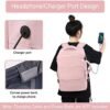 Hanples Carry On Travel Laptop Backpack for Women - Waterproof, USB Charging, Fits 16-Inch Laptops - Image 6