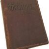 Leather Passport Wallet Cover - Passport Holder Case for Men & Women - Brown