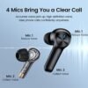 MIFA Wireless Earbuds Bluetooth Headphones 60Hrs Playtime with Charging Case & LED Power Display TWS IPX7 Waterproof Stereo Earphones in-Ear Touch Control 4 Mics Clear Call Headset for Workout, Black - Image 2