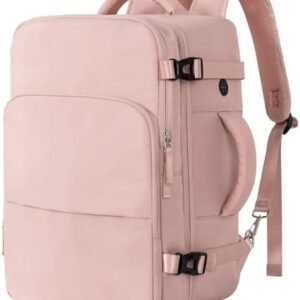 Hanples Carry On Travel Laptop Backpack for Women - Waterproof, USB Charging, Fits 16-Inch Laptops