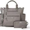 3-in-1 Convertible Backpack - Medium 12x15 inch Travel Backpack Crossbody Tote with RFID Phone Wristlet