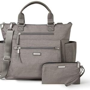 3-in-1 Convertible Backpack - Medium 12x15 inch Travel Backpack Crossbody Tote with RFID Phone Wristlet