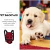 POPETPOP Pet Carrier Backpack, Front Backpack for Dogs Adjustable Pet Front Cat Dog Carrier Backpack Travel Bag, Legs Out, Easy-Fit for Traveling Hiking, Make Pupppy Sit Comfortably(Red,M) - Image 9