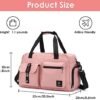 Small Travel Duffle bag Women men,Gym bags with Wet Pocket & Shoe Compartment, Workout Overnight Shopping Hospital Handbag,Lightweight Gear bag - Image 2