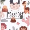 Passport Cover for Kids, Women and Men,Travel Documents Organizer Protecto,Travel Passport Holder,Passport Holder Cover Travel Wallet (dinosaur-pink)
