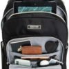 Kenneth Cole REACTION Women's Chelsea Chevron 15" Laptop and Tablet Backpack, Black - Image 6