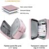 BAGSMART Weekender Bags for Women, Travel Duffle Overnight Bag Personal Item Bag with Shoe Bag for Travel Essentials (Pink, 27L) - Image 3