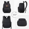 classic carry-on travel backpack for men and women, Anti theft laptop backpack with USB charging port for work, large backpack for college, water resistent, gift choice(BLACK) - Image 7