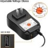 POWSEED 45W Universal AC Adapter 5V 6V 7.5V 9V 13.5V 15V Switching Wall Cord Charger W/USB Port for IP Cameras Tablets Cellphones Routers Speakers Webcam HUB etc. 3000mA Max 5V 2.4A - Image 2