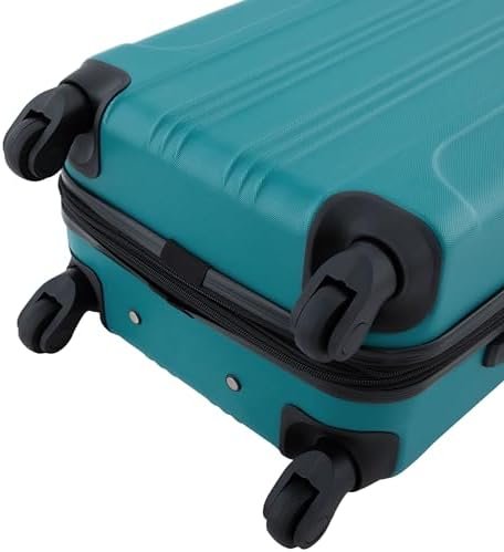 Travelers Club Chicago Hardside Expandable Spinner Luggages, Teal, 20" Carry-On - Image 2