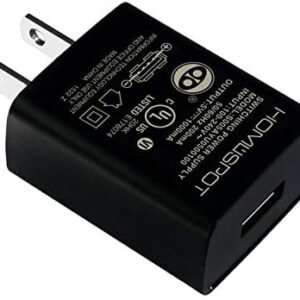 UL Certified USB Wall Charger Power Supply 5v 1A (1000mA) Universal Portable Travel Power Adapter Plug Block High Speed for iPhone iPad iPad Samsung HTC LG iPod Nokia Travel Office Home Use