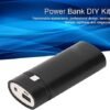 2x18650 DIY Power Bank, Safe Fashionable Portable Reliable USB Power Bank Lightweight Universal for Smartphone (Black) - Image 6
