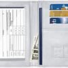 Passport and Vaccine Card Holder,Traveling Passport Cover with CDC Vaccination Card Slot RFID Blocking Passport Wallet for Women and Men, Grey Flowers - Image 8