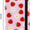 Passport Holder Cover Travel RFID Blocking Passport Cover Fruit printing Cute Flowers Passport Wallet with Elastic Band for Women - Image 4