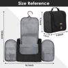 Fixwal Travel Toiletry Bag for Women and Men, Water-resistant Toiletry Bag for Men, Multi-organization Travel Toiletries Organizer Bag Dopp Kit Shaving Bag for Bathroom and Shower, Black - Image 4