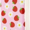 Passport Holder Cover Travel RFID Blocking Passport Cover Fruit printing Cute Flowers Passport Wallet with Elastic Band for Women