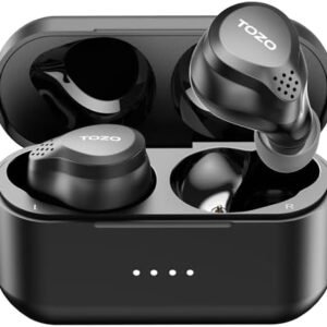 TOZO NC7 All-Function Hybrid Active Noise Cancelling Wireless Earbuds, Bluetooth 5.3 Headphones with Ultra Long 72H Playtime, in-Ear Detection, App Customization, Immersive Sound Deep Bass Headset