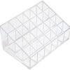 Onwon Transparent Cosmetic Makeup Organizer Clear 24 Lattices Lipsticks Cosmetic Lotion Makeup Organizer Storage Display Holder Stand