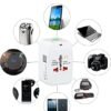 2 Pack Universal Travel Adapter, International Power Adapter with 2 USB Ports, Plug Adapter Travel Adapter Worldwide Universal Charger Power Adapter - for USA, EU, UK, AUS (Double U White 2) - Image 5